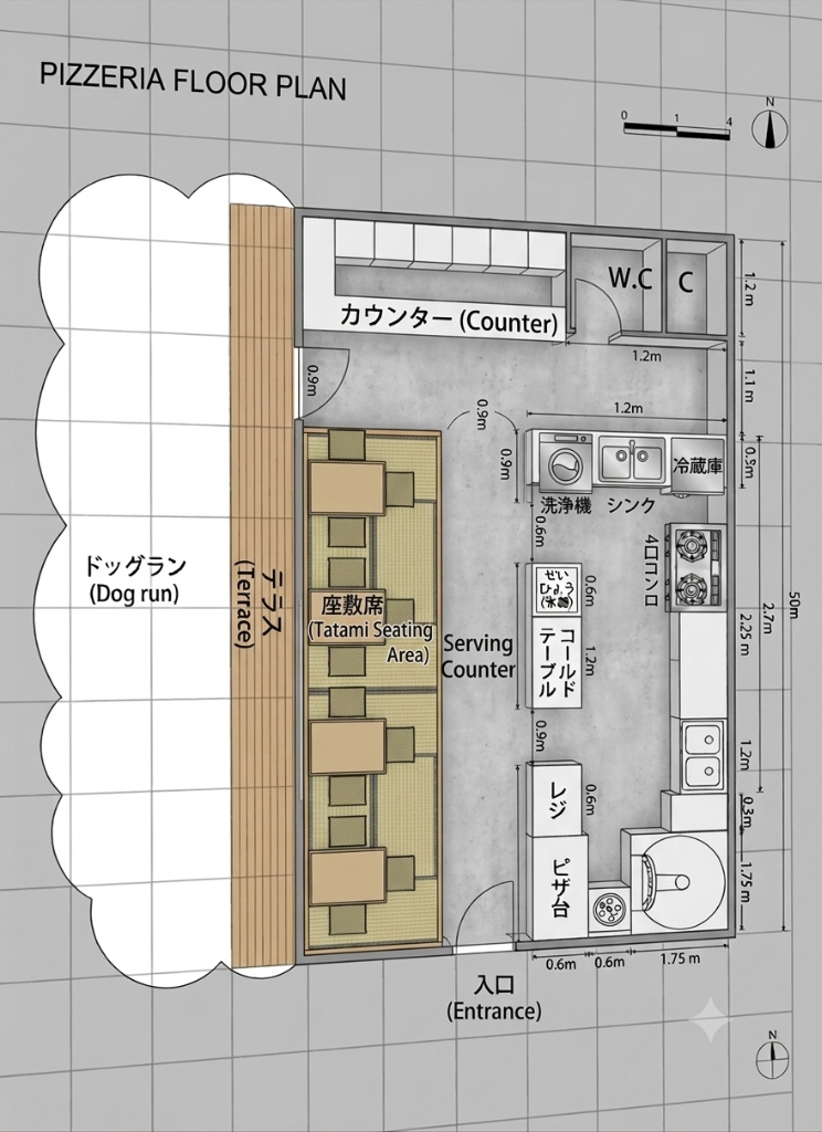 店舗内図面